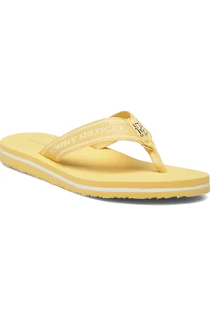 Tommy Hilfiger Hilfiger Webbing Beach Sandal Klipklapper Sandaler Yellow