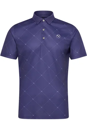 PUMA Pure 2.0 Argyle Polo Sport Sport Clothing Sport Tops Sport Polos Sport Short-sleeved Polos Blue