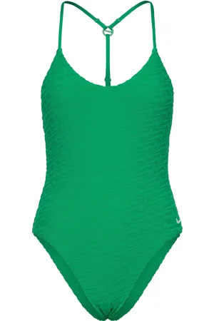 Nike Nike Terry V Neck Piece Sport Sport Clothing Sport Swimwear Sport Swimsuits Green