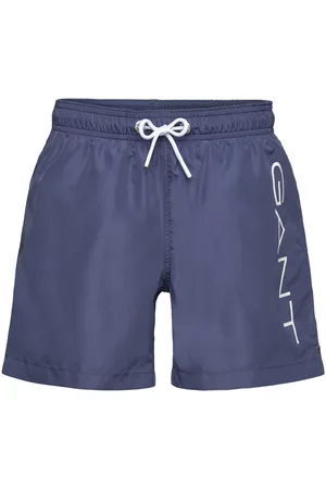GANT Logo Lightweight Swim Shorts Badeshorts Blue