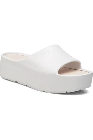 LEMON JELLY Sunny Pearl Metal Shoes Sandals Flat Sandals White