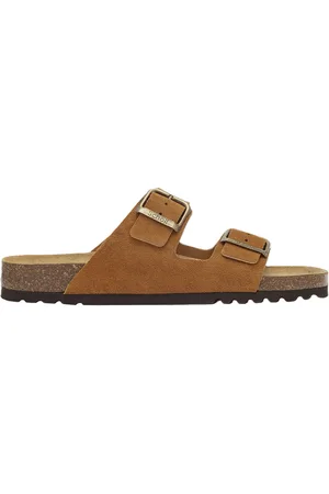 Scholl Sl Julien Suede Cognac Shoes Summer Shoes Sandals Brown
