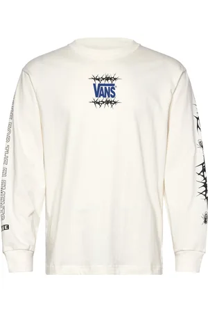 Vans Mte Electro Waves Ls Tee Sport Men Sports Clothes Sport Tops Sport T-Skjorte White