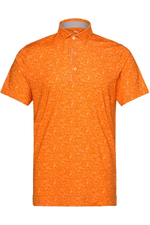 PUMA Mattr Peach Stand Polo Sport Sport Clothing Sport Tops Sport Polos Sport Short-sleeved Polos Orange