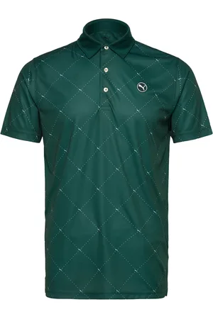 PUMA Pure 2.0 Argyle Polo Sport Sport Clothing Sport Tops Sport Polos Sport Short-sleeved Polos Green