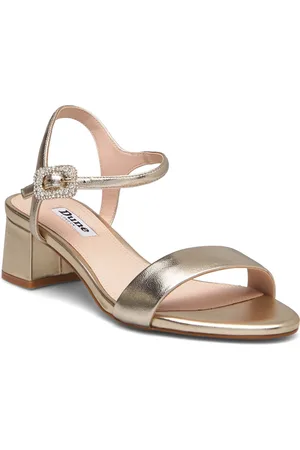 Dune Measure Sandal Med Hæl Gold