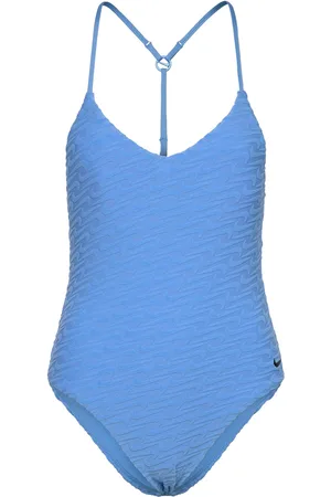 Nike Nike Terry V Neck Piece Sport Sport Clothing Sport Swimwear Sport Swimsuits Blue