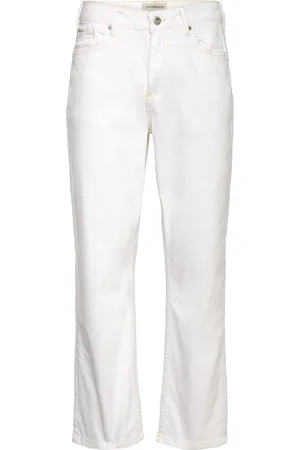Lindbergh Loose Fit Stretch Jeans Bottoms Jeans Relaxed White