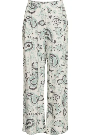 FRANSA Frariana Pa 3 Bottoms Trousers Wide Leg Green