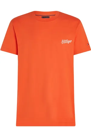 Tommy Hilfiger Hilfiger Summer Photo Tee Tops T-Kortærmet Skjorte Orange