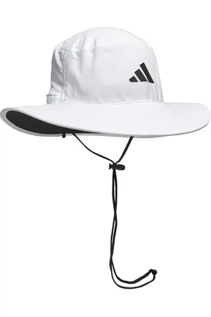 adidas Wide Brim Hat Sport Headwear Bucket Hats White