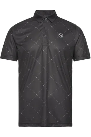 PUMA Pure 2.0 Argyle Polo Sport Sport Clothing Sport Tops Sport Polos Sport Short-sleeved Polos Black