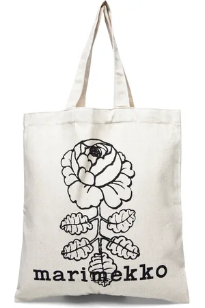 Marimekko Vankka Vihkiruusu Placement Bags Totes White