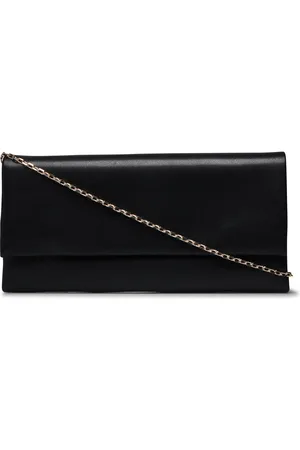 MANGO Flap Leather Bag Bags Clutches Black
