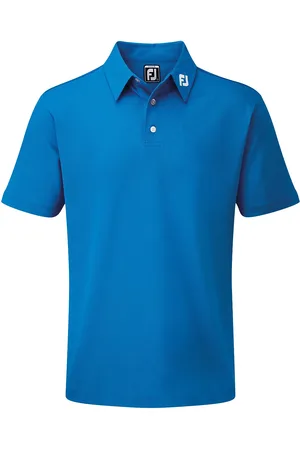 FootJoy Stretch Pique Solid Tops T-shirts Polo Shirts Short-sleeved Polo Shirts Blue