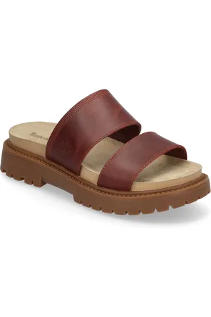Timberland Slide Sandal Shoes Sandals Flat Sandals Brown