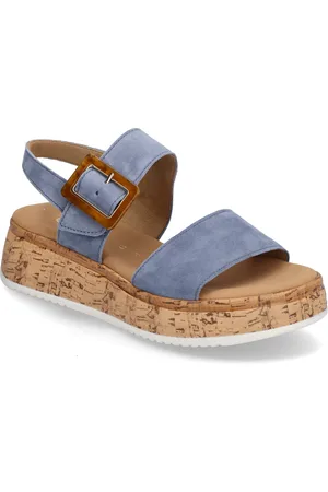 Gabor Sandal Shoes Sandals Flat Sandals Blue