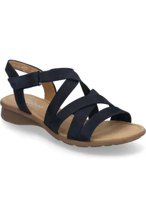 Gabor Sandal Shoes Sandals Flat Sandals Navy