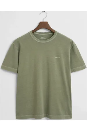 GANT Sunfaded Ss T-Shirt Tops T-Kortærmet Skjorte Khaki Green