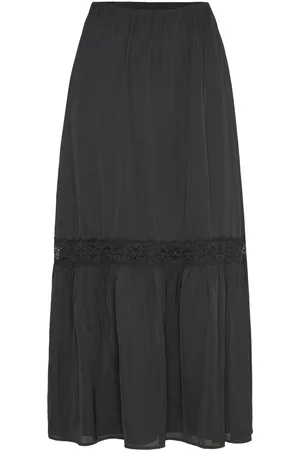 Gina Tricot Maxi Skirt Skirts Maxi Skirts Black