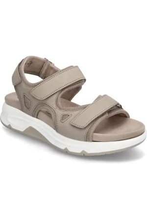 Gabor Rollingsoft Sandal Shoes Sandals Flat Sandals Beige