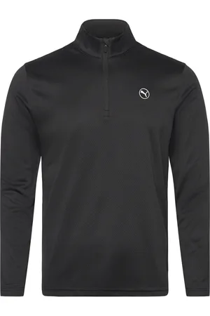 PUMA Pure 2.0 Texture 1/4 Zip Sport Sport Clothing Sport Tops Sport Long Sleeved Tops Black