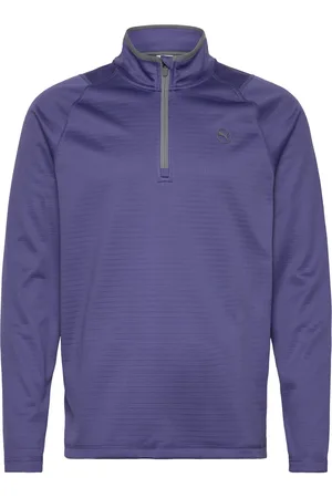 PUMA Waffle Fleece 1/4 Zip Sport Sport Clothing Sport Fleeces & Midlayers Blue