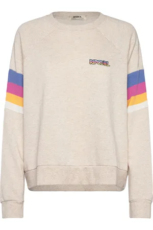 Rip Curl Las Dalias Raglan Crew Sport Sport Clothing Sport Sweatshirts & Hoodies Sport Sweatshirts Beige