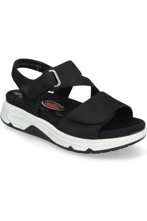 Gabor Rollingsoft Sandal Shoes Sandals Flat Sandals Black