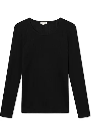 Studio Feder Gertrud Blouse Tops T-shirts & Tops Long-sleeved Black