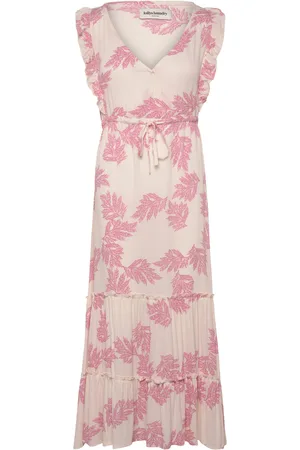 Lollys Laundry Samoll Midi Dress Sl Knælang Kjole Pink