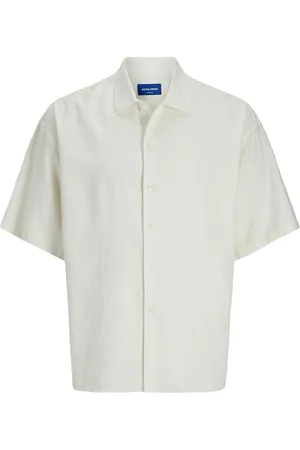 JACK & JONES Jorparos Over D Shirt Ss Tops Shirts Short-sleeved Shirts White Jack & J S