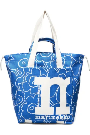 Marimekko Mono City Tote Piirto Unikko Bags Totes Blue