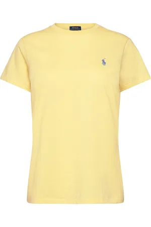 Ralph Lauren Cotton Jersey Crewneck Tee Tops T-shirts & Tops Short-sleeved Yellow