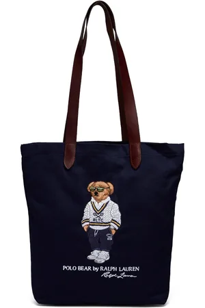 Ralph Lauren Tiger-Patch Camo Shopper Tote Shopper Taske Navy