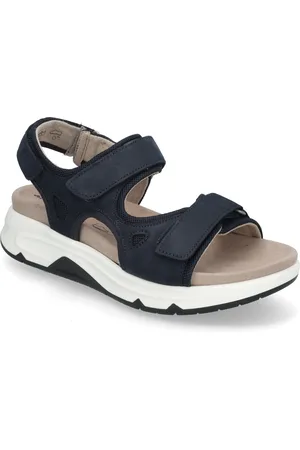Gabor Rollingsoft Sandal Shoes Sandals Flat Sandals Navy