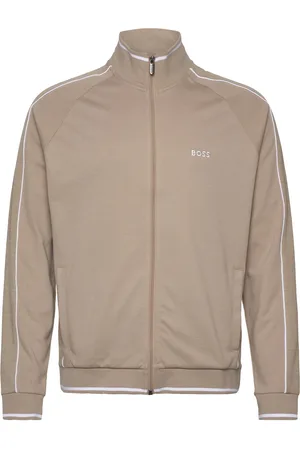 HUGO BOSS Tracksuit Jacket Designers Sweatshirts & Hoodies Sweatshirts Beige
