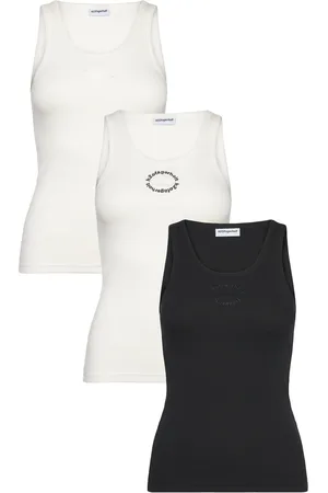 H2OFagerholt 3 Pack Tank Top Tops T-shirts & Tops Sleeveless White