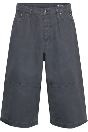 Hope Punt Shorts Atlantic Green Marble Bottoms Shorts Denim Navy