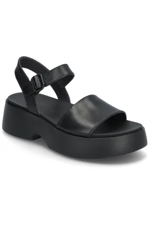 Camper Tasha Shoes Sandals Flat Sandals Black