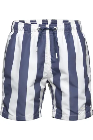 GANT Block Stripe Swim Shorts Badeshorts Blue