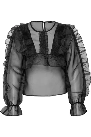 Gina Tricot Irina Blouse Tops Blouses Long-sleeved Black