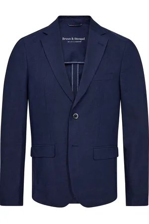 Bruun & Stengade Bs Pollino Classic Fit Blazer Suits & Blazers Blazers Single Breasted Blazers Navy