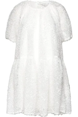 SELECTED Slfmanuela 2/4 Short Structure Dress B Kort Kjole White