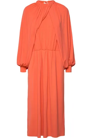 DAY Birger et Mikkelsen Fay - Delicate Stretch Knælang Kjole Orange