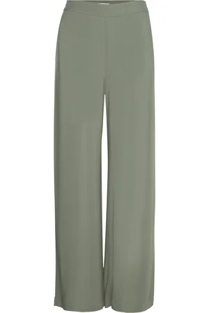 Part Two Pannaepw Pa Bottoms Trousers Straight Leg Green