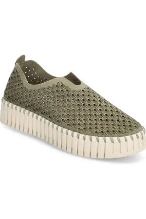 Ilse Jacobsen Tulip Slip-In On Plateau Sole Sneakers Green