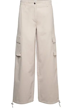 Second Female Atmosphere New Trousers Bottoms Trousers Wide Leg Grey