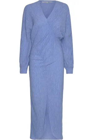 Second Female Belisa Dress Knælang Kjole Blue