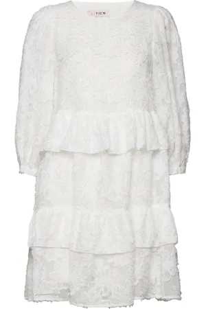 A-View Feana New Dress Kort Kjole White